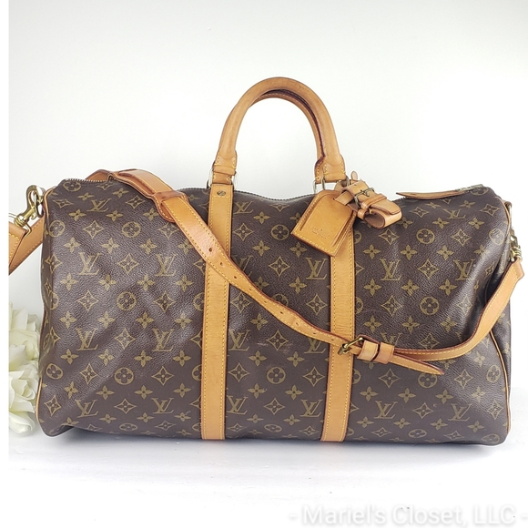 Louis Vuitton Handbags - SALE Authentic Louis Vuitton Keepall 50 Bandouliere Duffel Bag #2666M